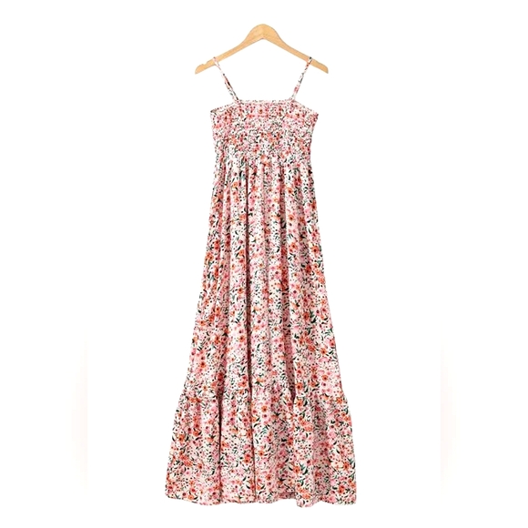 Floral Boho Maxi Dress With Ruffles - Picture 9 of 14